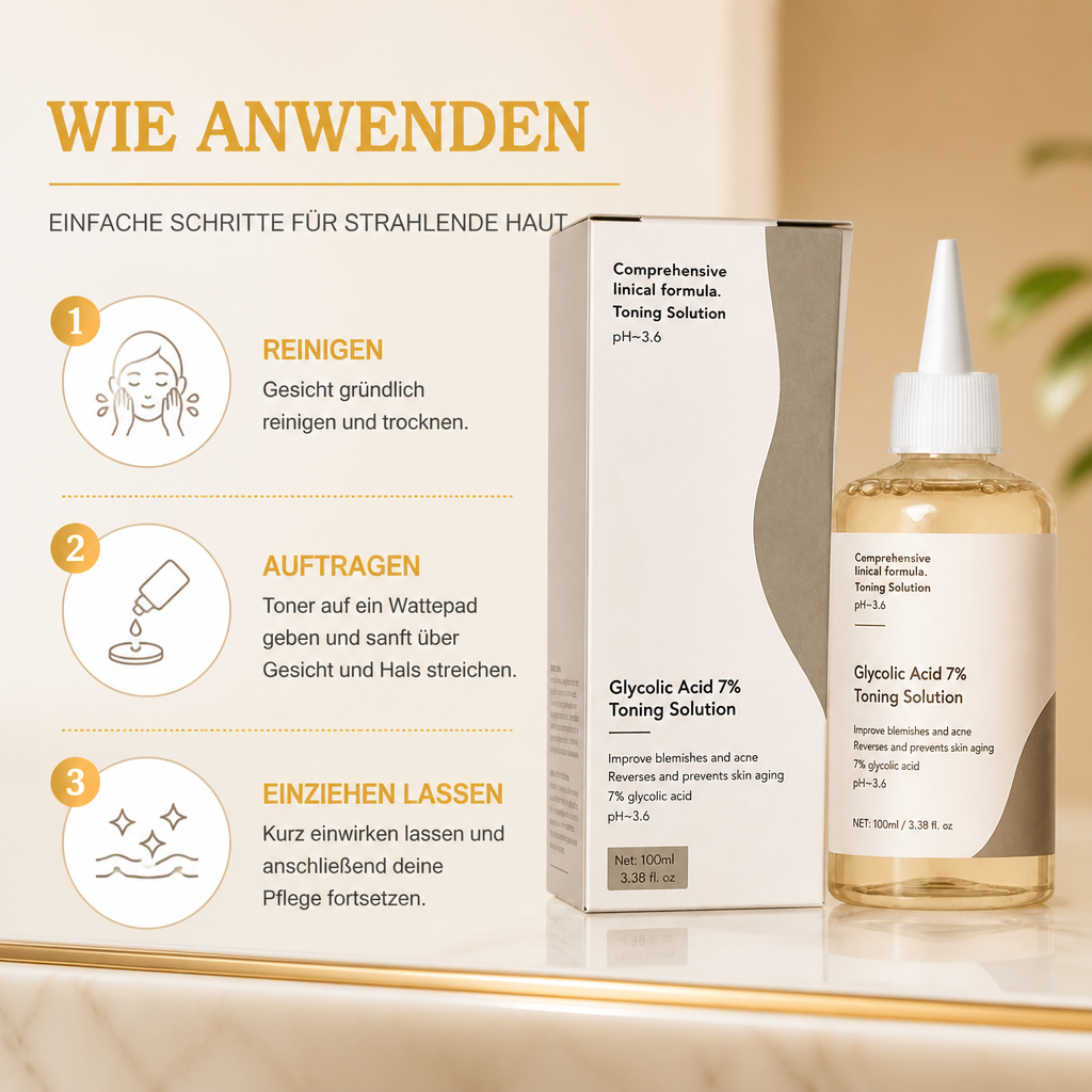 Glykolsäure-Gesichtstoner – Für ein glattes, strahlendes und hydratisiertes Hautbild
