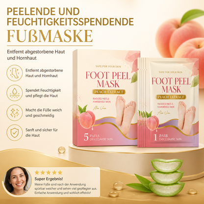 Peelende und Feuchtigkeitsspendende Fußmaske – Entfernt Abgestorbene Haut und Hornhaut