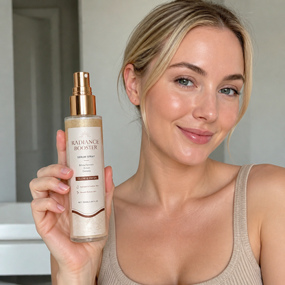 Ausstrahlungsverstärkendes Serum-Spray – Spendet Feuchtigkeit für frisch und strahlend aussehende Haut