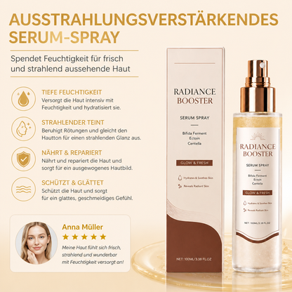 Ausstrahlungsverstärkendes Serum-Spray – Spendet Feuchtigkeit für frisch und strahlend aussehende Haut