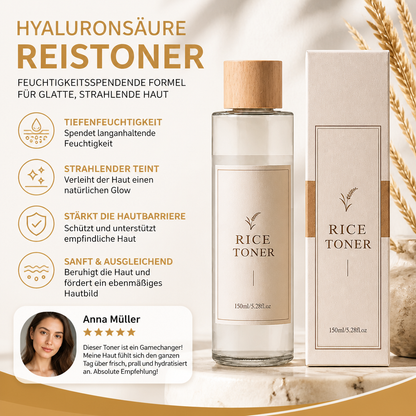 Hyaluronsäure-Reistoner – Feuchtigkeitsspendende Formel für glatte, strahlende Haut