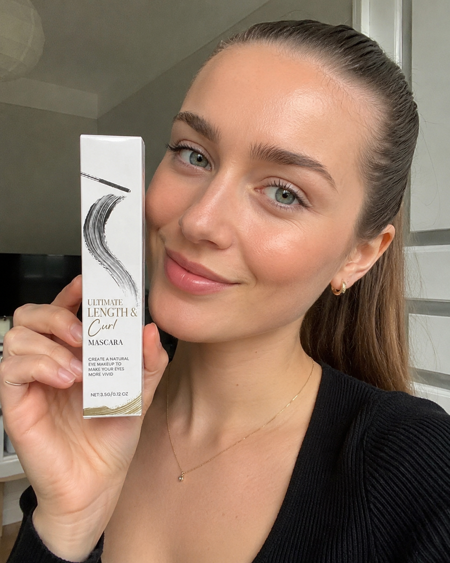 Kundin trägt die Deutsche Beauty Mascara auf