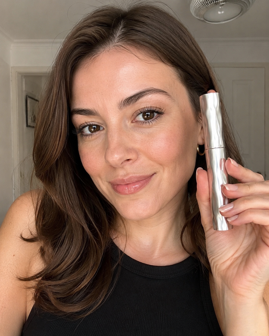 Kundin mit der Deutschen Beauty Wasserfesten Curl & Length Mascara