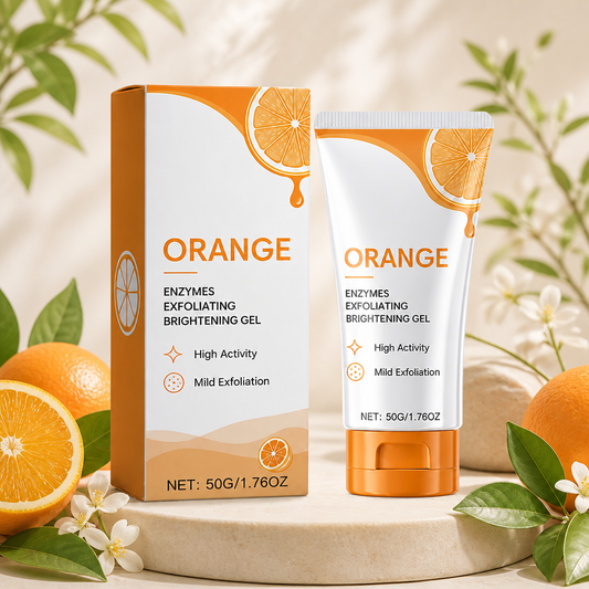 Orangen-Enzym-Peeling-Gel – Sanfte Aufhellende Pflege für Glatte, Frische Haut
