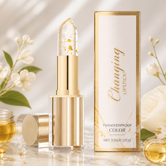 Feuchtigkeitsspendender Farbverändernder Lippenbalsam mit Hyaluronsäure & Gold