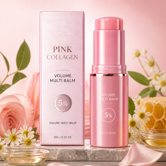 Pflegender Lippenbalsam mit Kollagen & Vitamin E für Weiche, Glatte Lippen