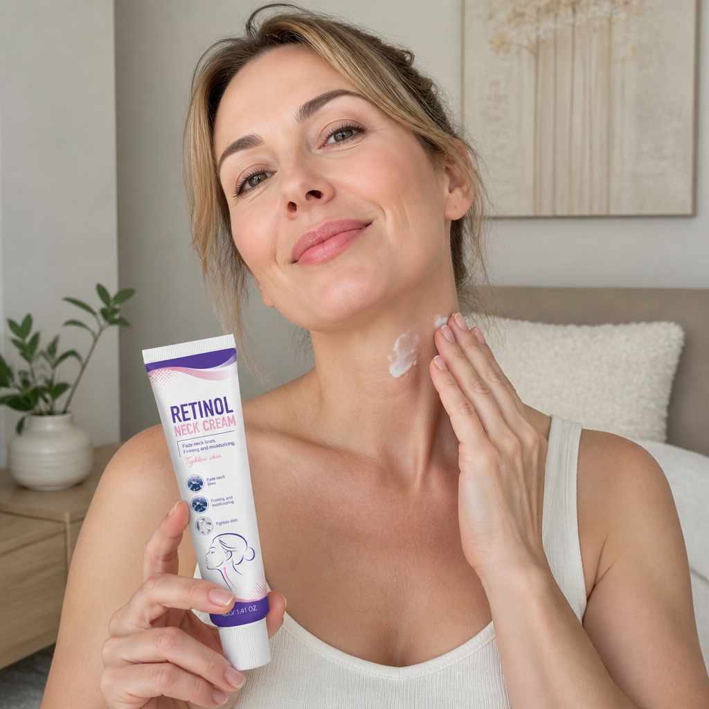 Retinol-Halscreme – Feuchtigkeitsspendende Formel für einen glatter wirkenden Hals